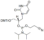 Molecular structure of the compound: (S)-GNA-U-phosphoramidite