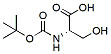 Molecular structure of the compound: Boc-Ser-OH