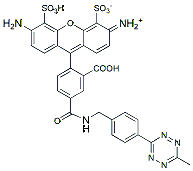 Molecular structure of the compound: BP Fluor 488 methyltetrazine
