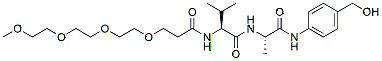 Molecular structure of the compound: mPEG4-Val-Ala-PAB