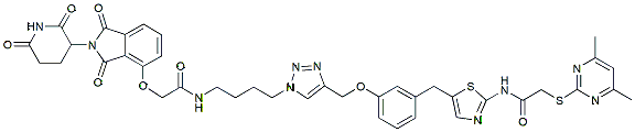 Molecular structure of the compound: PROTAC Sirt2 Degrader-1