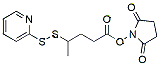 Molecular structure of the compound: N-Succinimidyl 4-(2-pyridyldithio)pentanoate