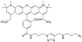 Molecular structure of the compound: BP Fluor 594 Azide Plus