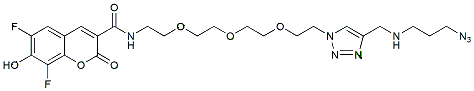 Molecular structure of the compound: PB-PEG3-Azide Plus