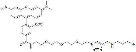 Molecular structure of the compound: TAMRA Azide Plus