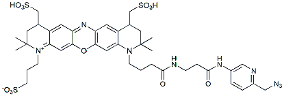 Molecular structure of the compound: BP Fluor 660R Picolyl Azide