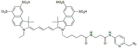 Molecular structure of the compound: Cy5.5 Picolyl Azide