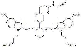 Molecular structure of the compound: Tetrasulfo-Cy7-Alkyne