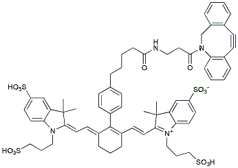 Molecular structure of the compound: Tetra-sulfo-Cy7 DBCO