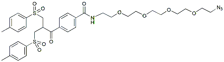 Molecular structure of the compound: Bis-sulfone-PEG4-azide
