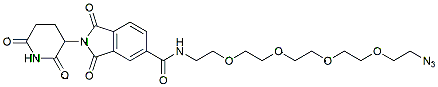 Molecular structure of the compound: Thalidomide-5-(PEG4-Azide)