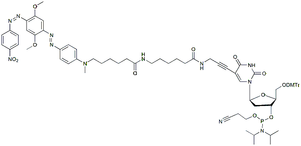 Molecular structure of the compound: DusQ 2 dT phosphoramidite