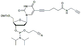 Molecular structure of the compound: Alkyne dT phosphoramidite