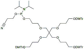 Molecular structure of the compound: Long trebler phosphoramidite