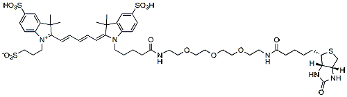 Molecular structure of the compound: Cy5 Biotin