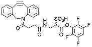 Molecular structure of the compound: Sulfo DBCO-TFP Ester, TEA Salt