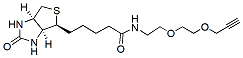 Molecular structure of the compound: Biotin-PEG2-alkyne