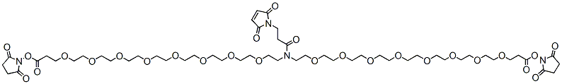 Molecular structure of the compound: N-Mal-N-bis(PEG8-NHS ester)