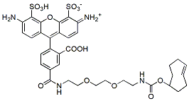 Molecular structure of the compound: BP Fluor 488-PEG2-TCO