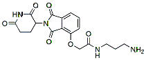 Molecular structure of the compound: Thalidomide-O-amido-C3-NH2, TFA salt