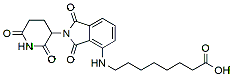 Molecular structure of the compound: Pomalidomide 4-alkylC7-acid
