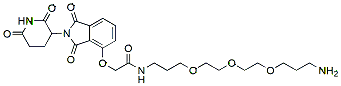 Molecular structure of the compound: Thalidomide-O-amido-C3-PEG3-C1-NH2