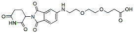 Molecular structure of the compound: Thalidomide-NH-PEG2-COOH