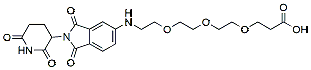 Molecular structure of the compound: Thalidomide-NH-PEG3-COOH