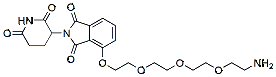 Molecular structure of the compound: Thalidomide-PEG4-NH2, HCl salt