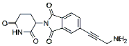 Molecular structure of the compound: Thalidomide-5-propargyne-NH2, HCl salt