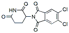 Molecular structure of the compound: 5,6-dichloro-2-(2,6-dioxopiperidin-3-yl)-2,3-dihydro-1H-isoindole-1,3-dione