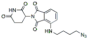 Molecular structure of the compound: 4-(4-azidobutylamino)-2-(2,6-dioxo-3-piperidyl)isoindoline-1,3-dione