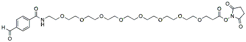 Molecular structure of the compound: Ald-Ph-PEG8-NHS ester