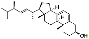 Molecular structure of the compound: Ergosterol