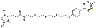 Molecular structure of the compound: Methyltetrazine-PEG4-Dihydrofuran
