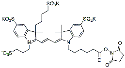Molecular structure of the compound: BP Fluor 555 active ester