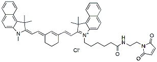 Molecular structure of the compound: Cyanine7.5 maleimide