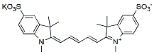Molecular structure of the compound: sulfo-Cyanine5 dimethyl