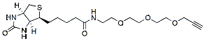 Molecular structure of the compound: Biotin-PEG3-alkyne