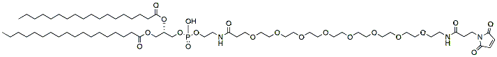 Molecular structure of the compound: DSPE-PEG8-Mal