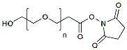 Molecular structure of the compound: HO-PEG-NHS ester, MW 2,000
