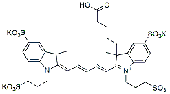 Molecular structure of the compound: BP Fluor 647 carboxylic acid