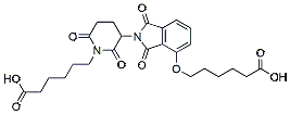 Molecular structure of the compound: D-Acid-Hexyl-Thalidomide-O-Hexyl-Acid