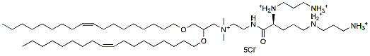 Molecular structure of the compound: DOSPA HCl salt