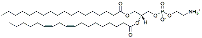 Molecular structure of the compound: 1-Stearoyl-2-Linoleoyl-Sn-Glycero-3-Phosphoethanolamine