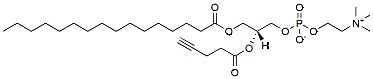 Molecular structure of the compound: 1-Palmitoyl-2-(Propargylacetyl)-Sn-Glycero-3-Phosphocholine