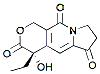 Molecular structure of the compound: (S)-4-ethyl-4-hydroxy-7,8-dihydro-1H-pyrano[3,4-f]indolizine-3,6,10(4H)-trione