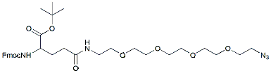 Molecular structure of the compound: Fmoc-OtBu-Glu-PEG4-Azide