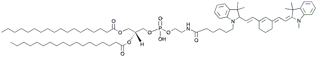 Molecular structure of the compound: DSPE-Cy7 formic acid salt