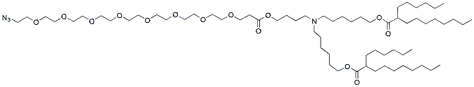 Molecular structure of the compound: Azide-PEG8-ALC-0315